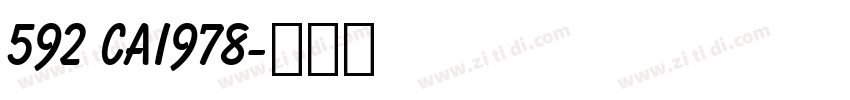592 CAI978字体转换
